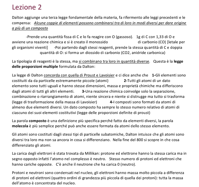 Appunti Chimica Generale, Inorganica e Stechiometria - Farmacia Unimi