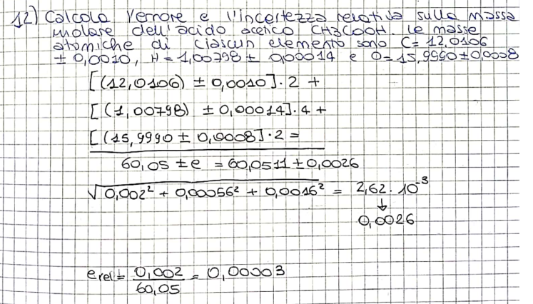 Appunti Esercizi di Chimica 1 - Farmacia Unimi