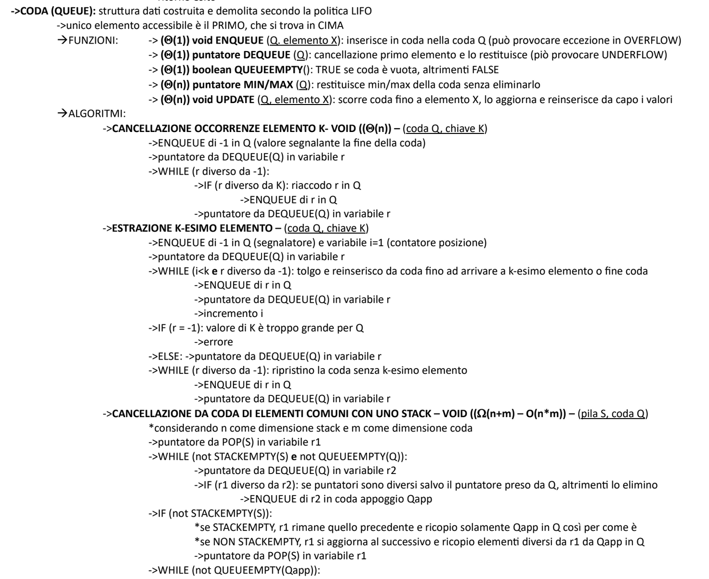 Dispensa Algoritmi e strutture dati - Prof. Claudio Zandron